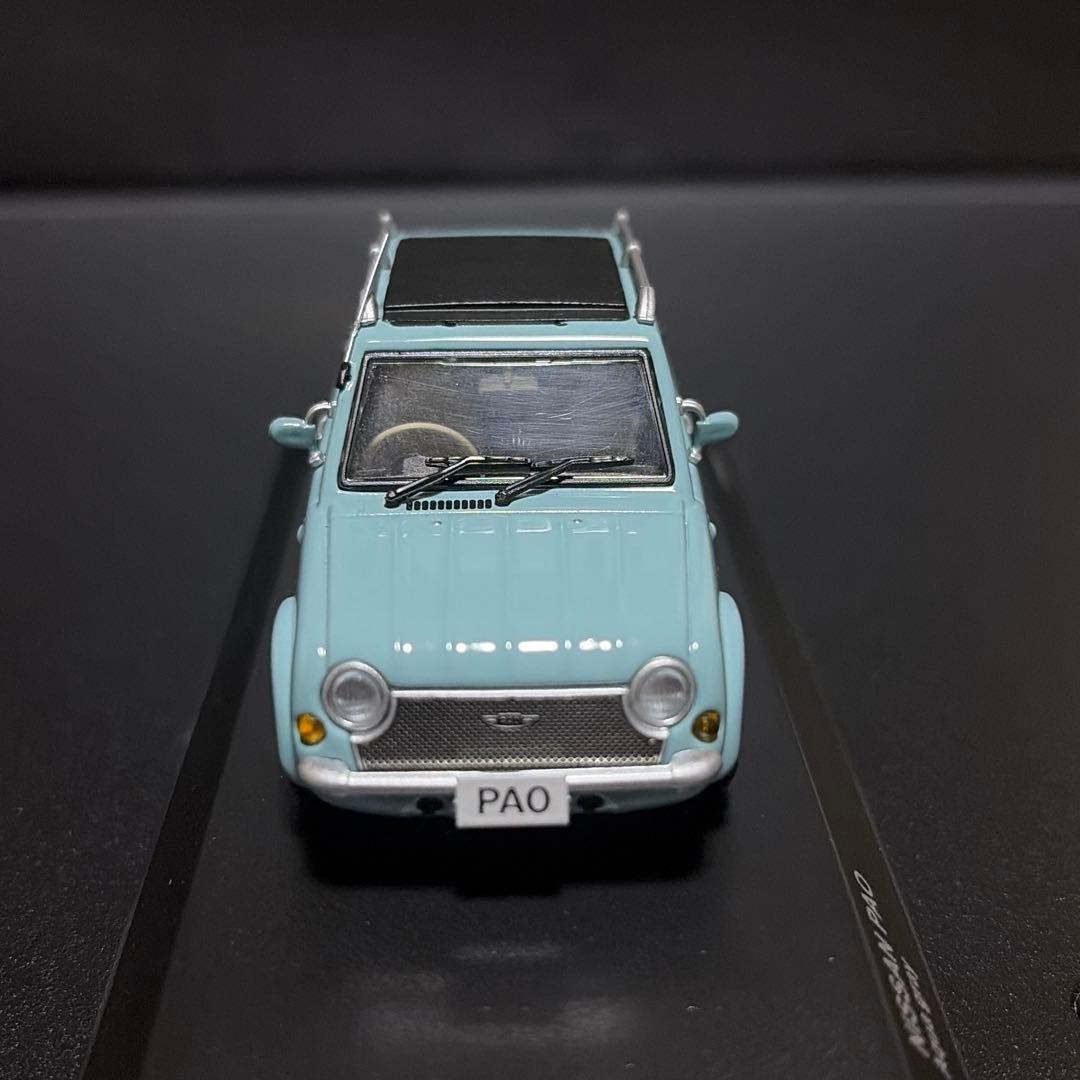 【日産 パオ】1/43アクアグレー 限定 Kyosho Nissan