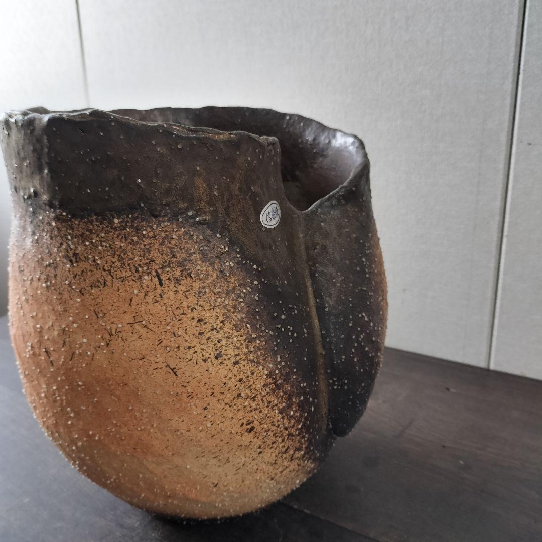 信楽焼　花瓶　壺　花入れ花器　生け花　華道　美術品　陶芸