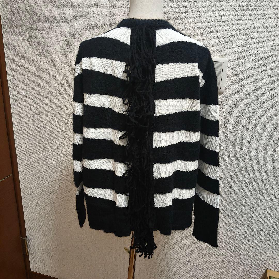 【秋冬】PEARLY GATES アルパカ混 リアルゼブラ ニット サイズ1