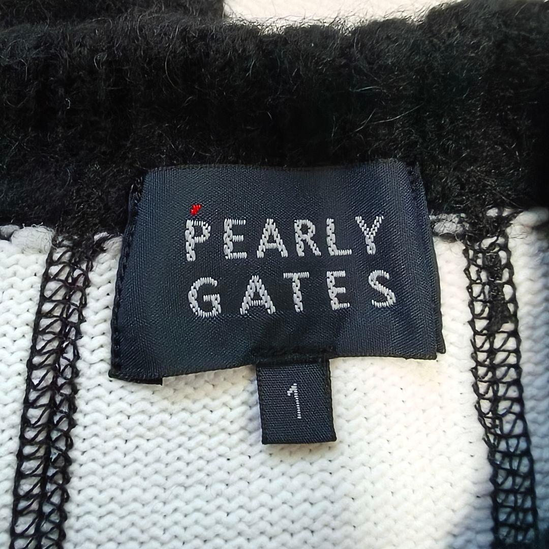 【秋冬】PEARLY GATES アルパカ混 リアルゼブラ ニット サイズ1