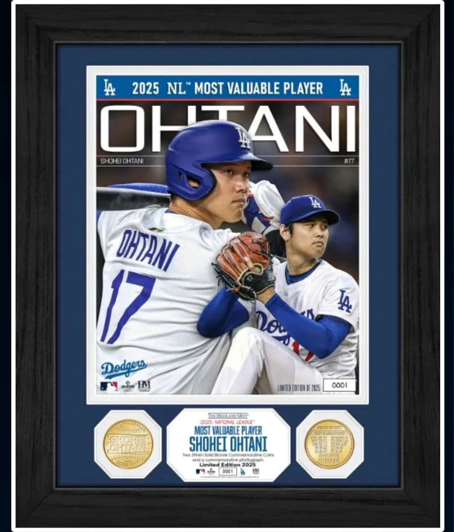 新品未開封 MLB公式 限定2025個 シリアルナンバー入り 大谷翔平
