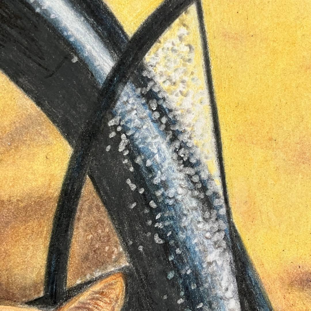 “迎えにきたニャ” 色鉛筆画