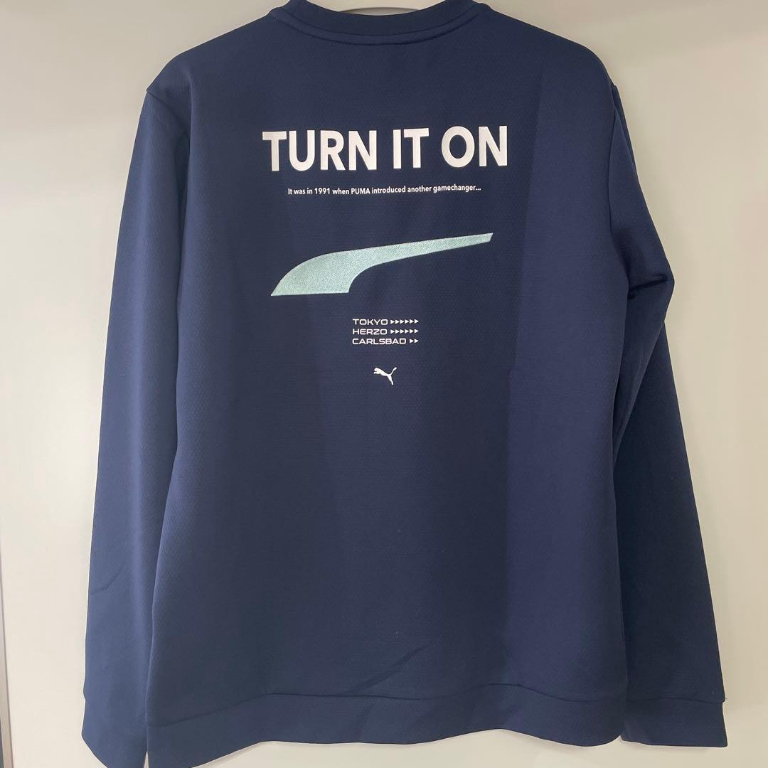 PUMA GOLF セットアップ スウェット＋テーパードパンツ ネイビー 上下