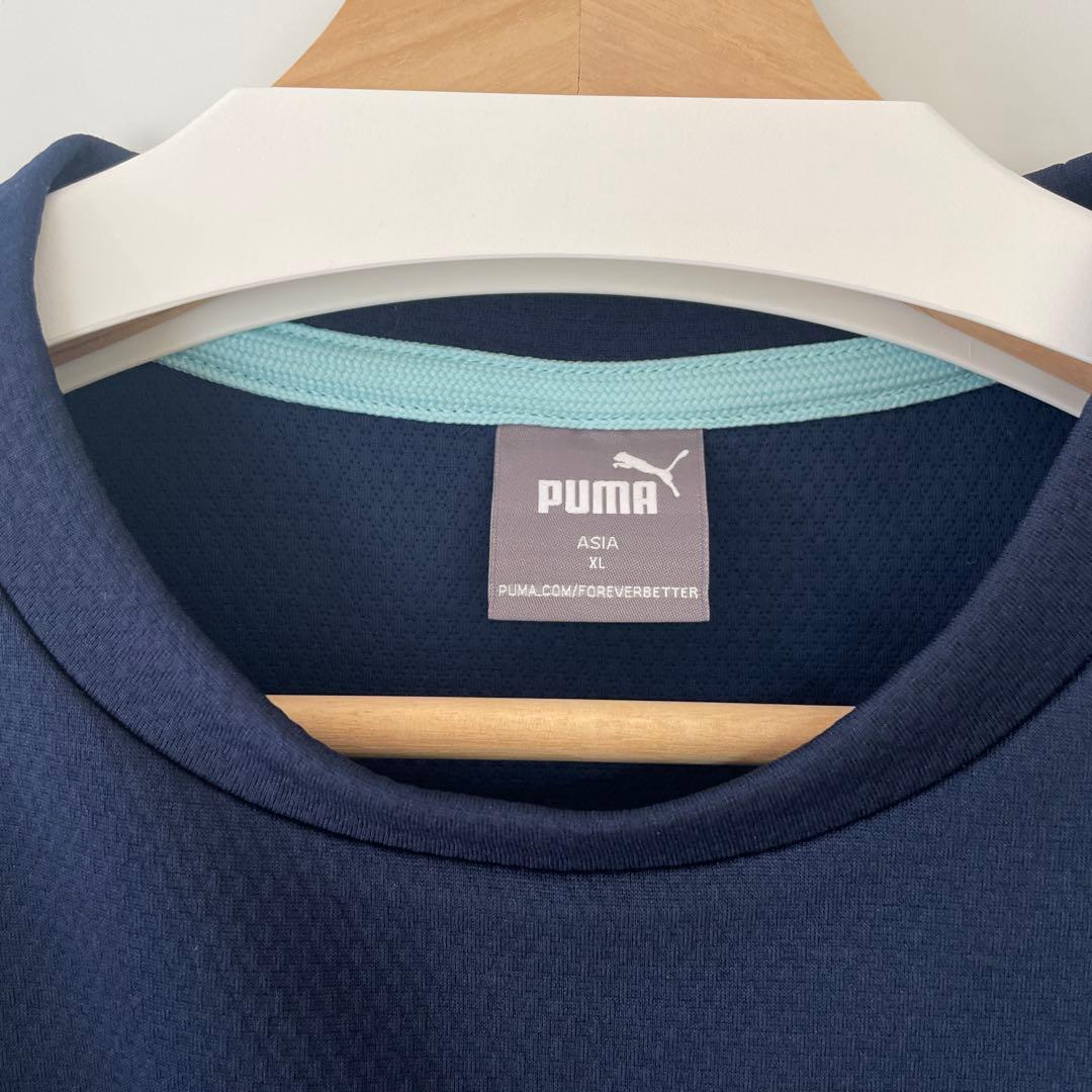 PUMA GOLF セットアップ スウェット＋テーパードパンツ ネイビー 上下