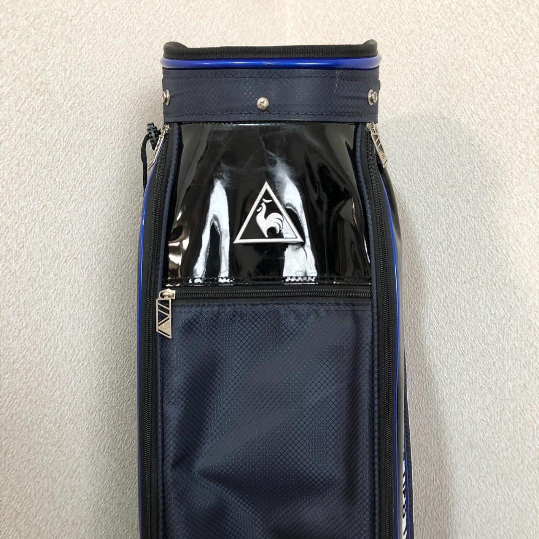 【美品】 ルコックスポルティフ キャディバッグ カート型 6分割 ネイビー