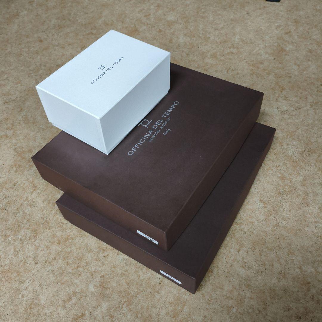 #オフィチーナ・デル・テンポ 2006限定手巻時計豪華箱付証書未使用ウエア2着付