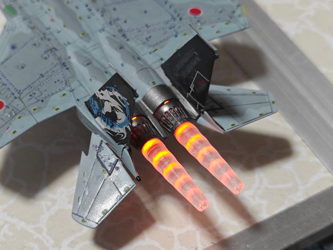 1/144 電飾改造 完成品 F-15c PLSL付き サイファー 円卓の鬼神