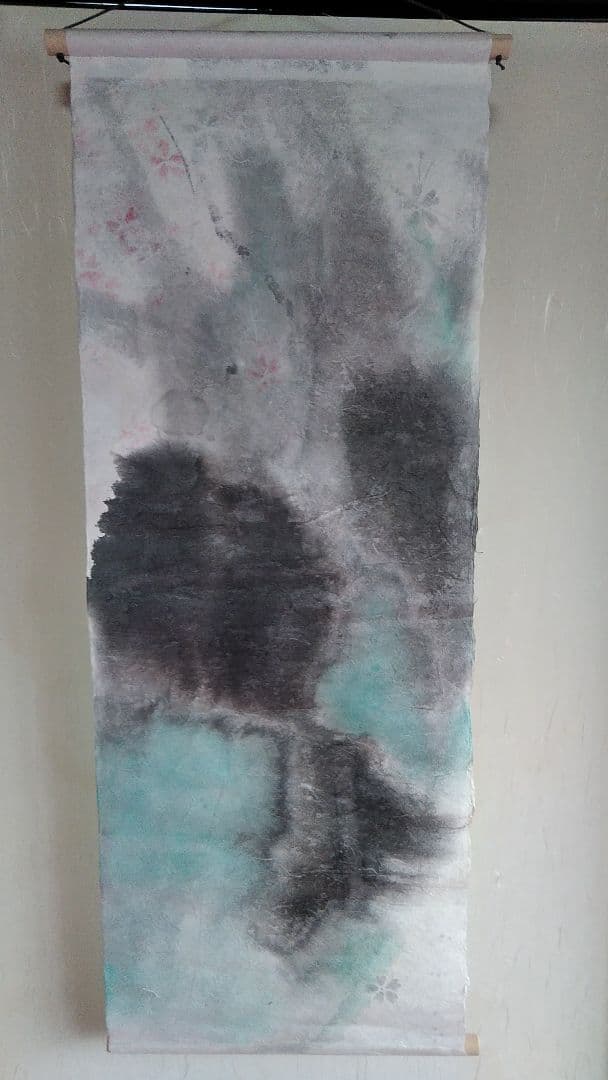 手描き和紙タペストリー