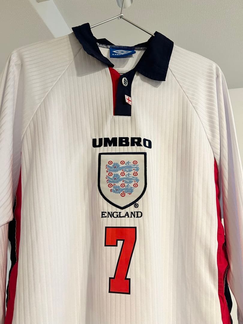 UMBRO イングランド代表 ベッカム　長袖ポロシャツ 7 美品