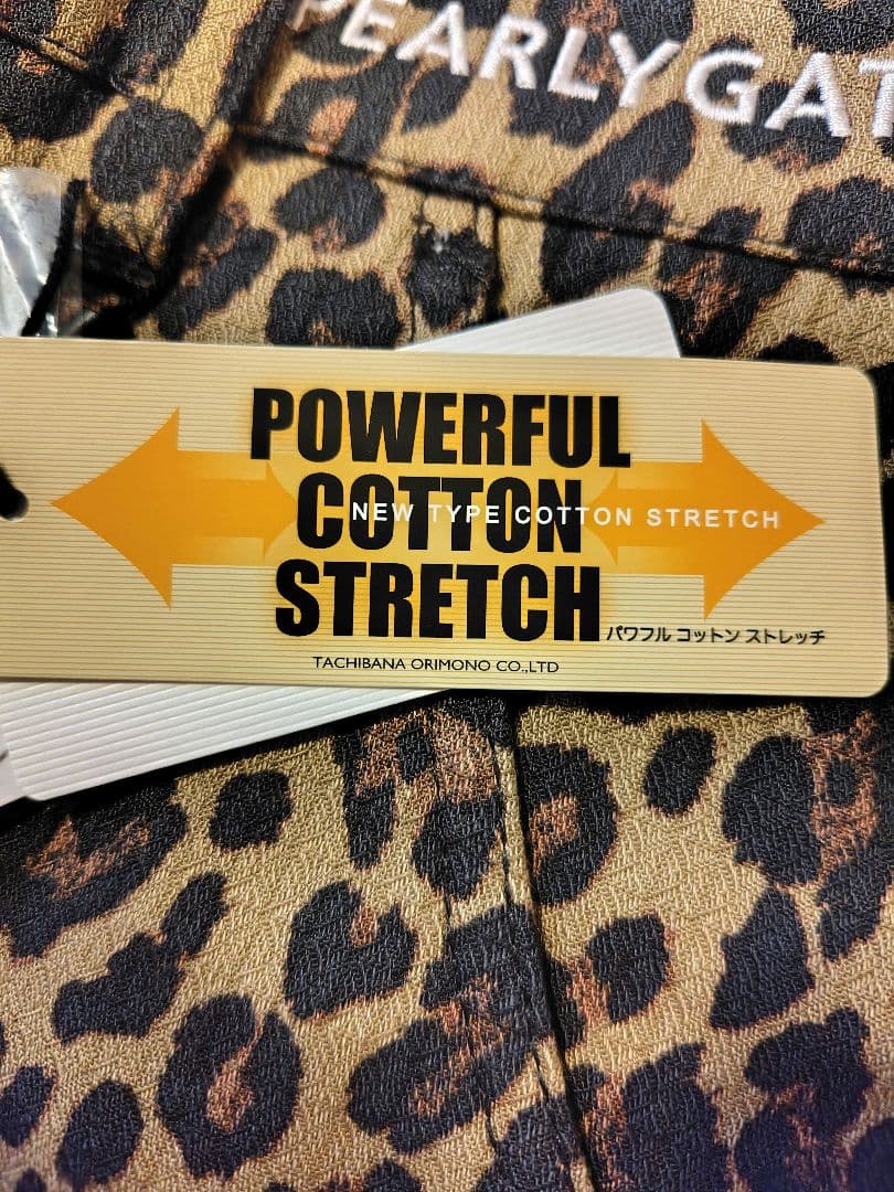 PEARLY GATES ヒョウ柄ゴルフパンツ サイズS ストレッチ素材