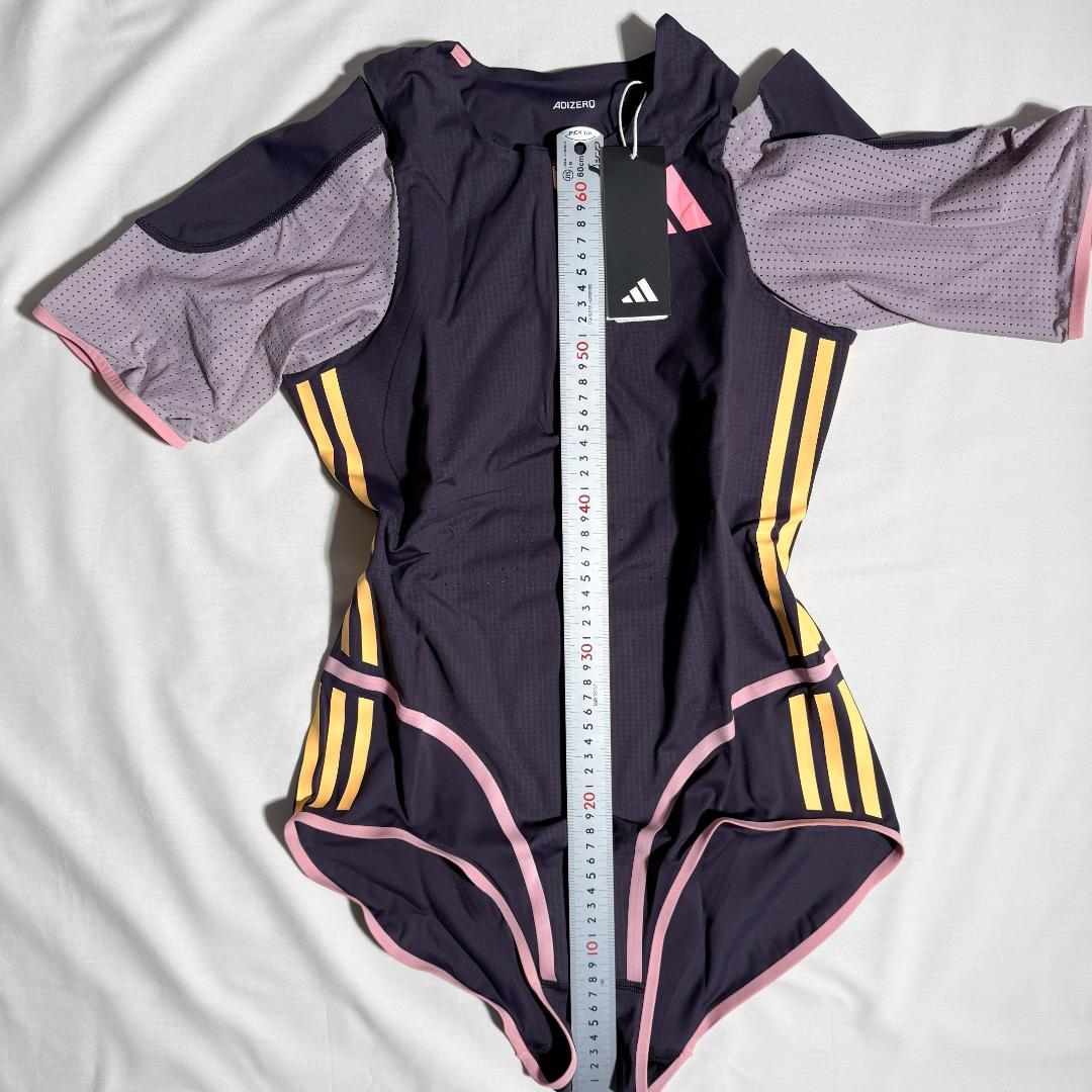 adidas アディダス 女子陸上 レーシングレオタード UK L
