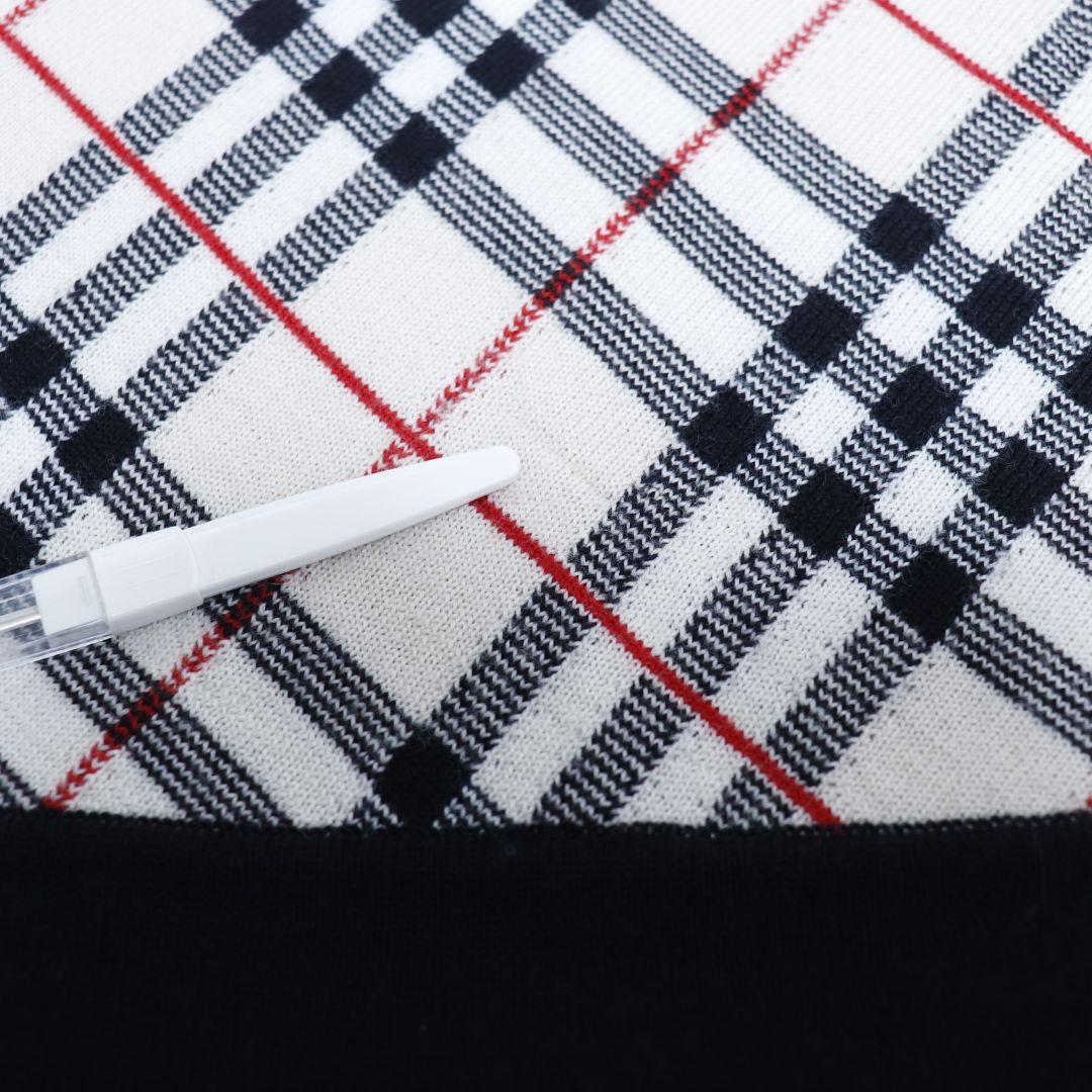 BURBERRY GOLF タートルネック　ノバチェック　ニット　LL