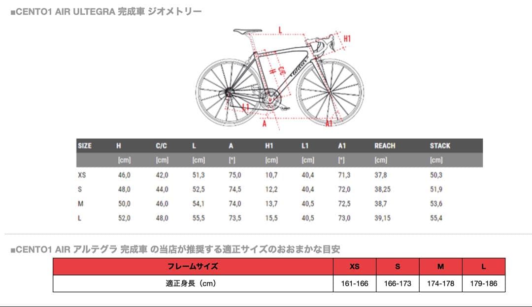 Wilier Cento1 Air 46T サイズXS/ ROVAL CL 50