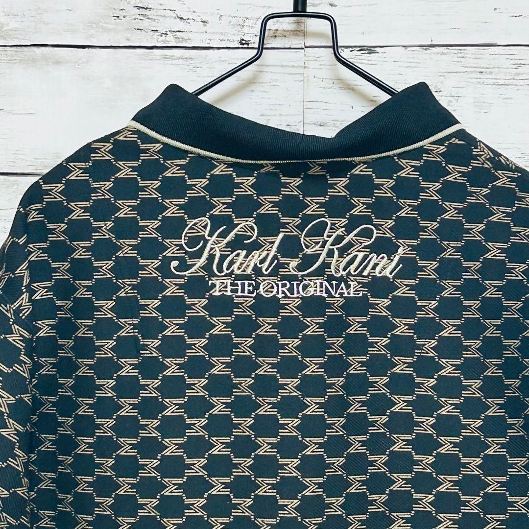 KARL KANI GOLF カールカナイゴルフ モノグラム 総柄 ポロシャツ