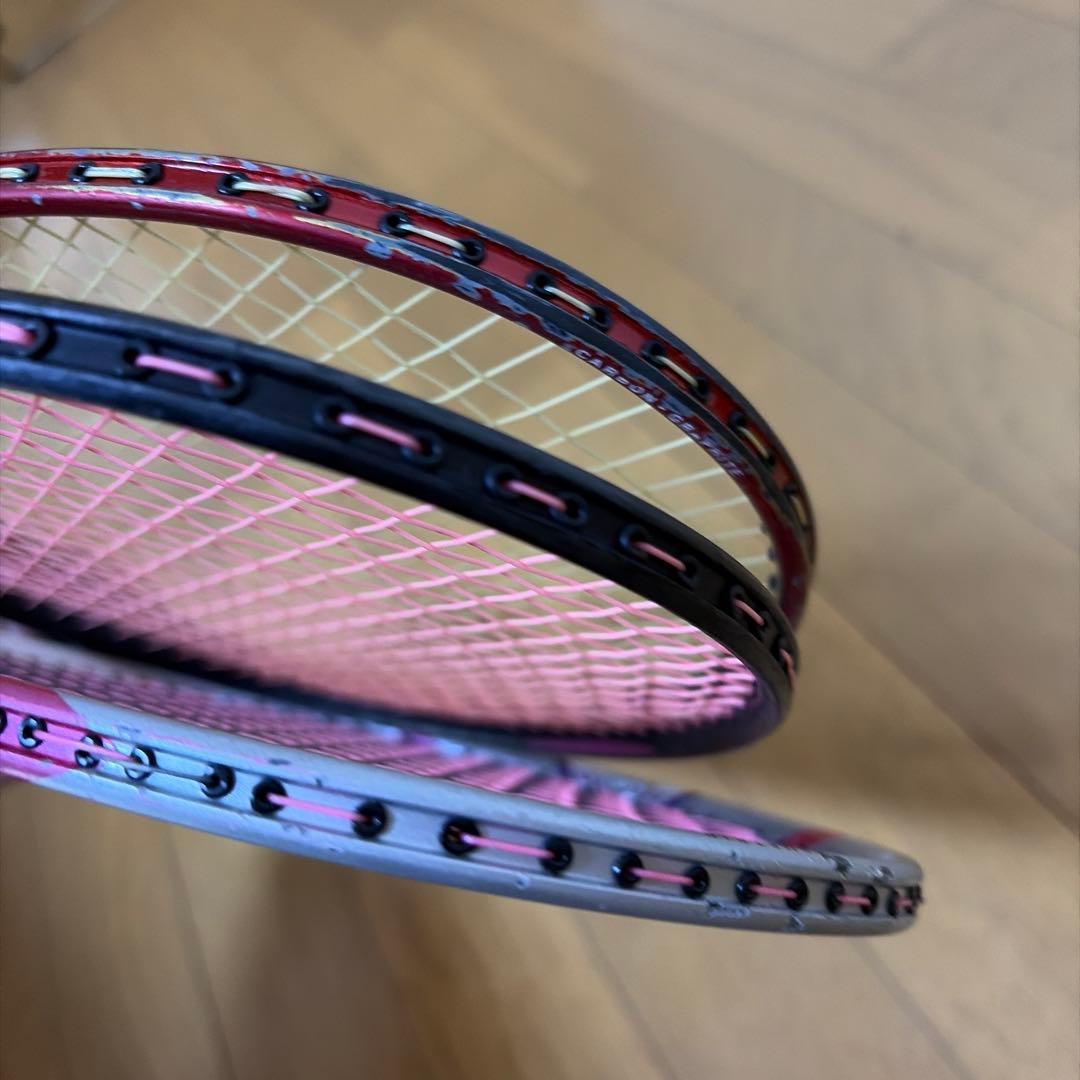 バドミントンラケット 3本セット Carbonex ヨネックス