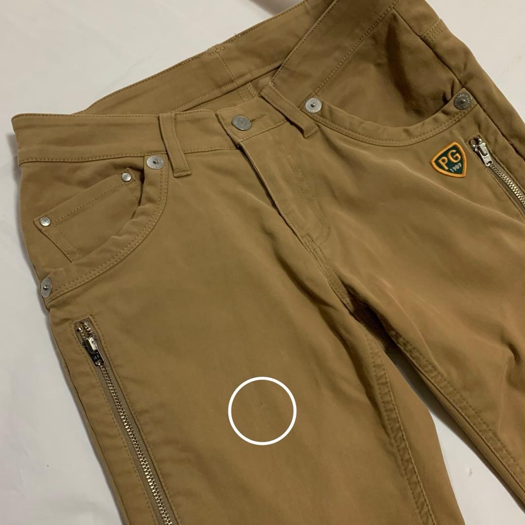 PEARLY GATES パーリーゲイツ ストレッチロングパンツ ロゴ ワッペン