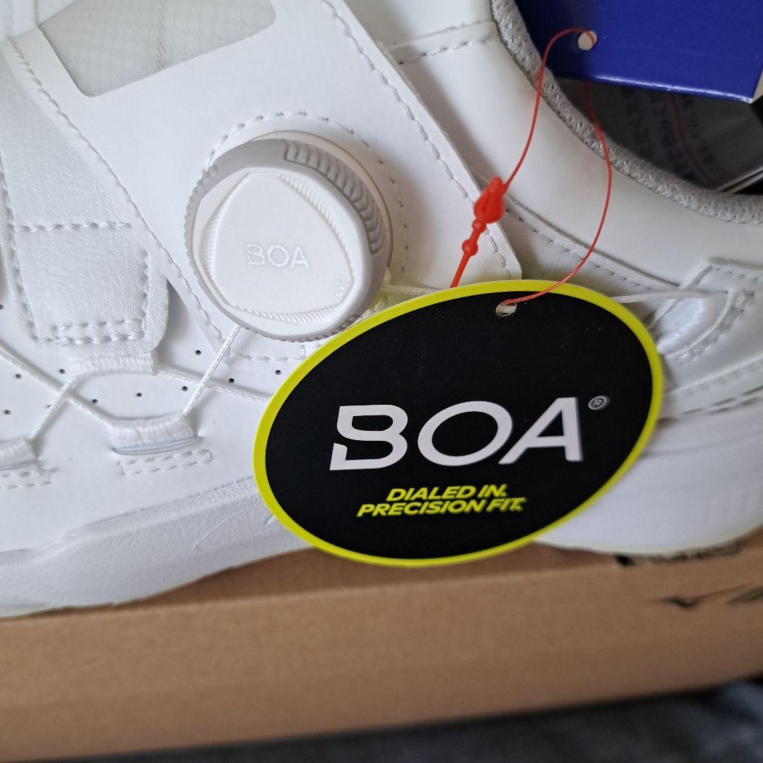 Mizuno ゴルフシューズ BOAフィット ホワイト　3E