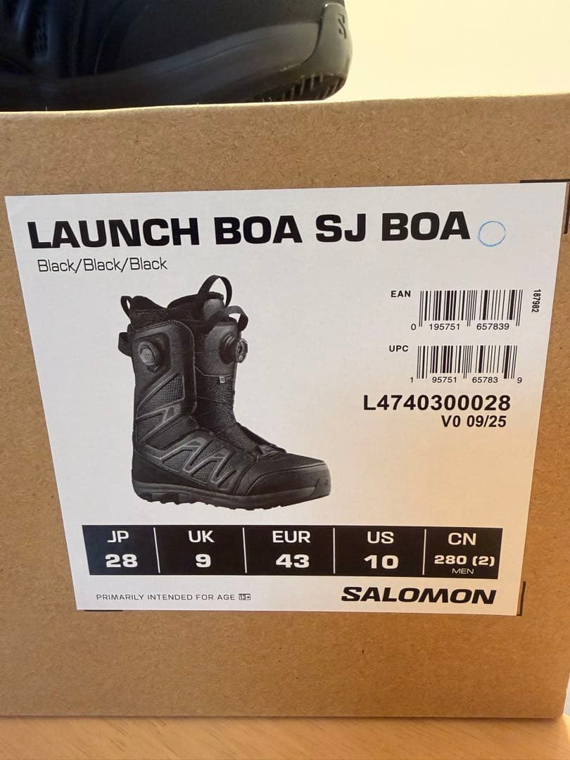 ほぼ新品 25-26モデル SALOMON LAUNCH BOA SJ BOA
