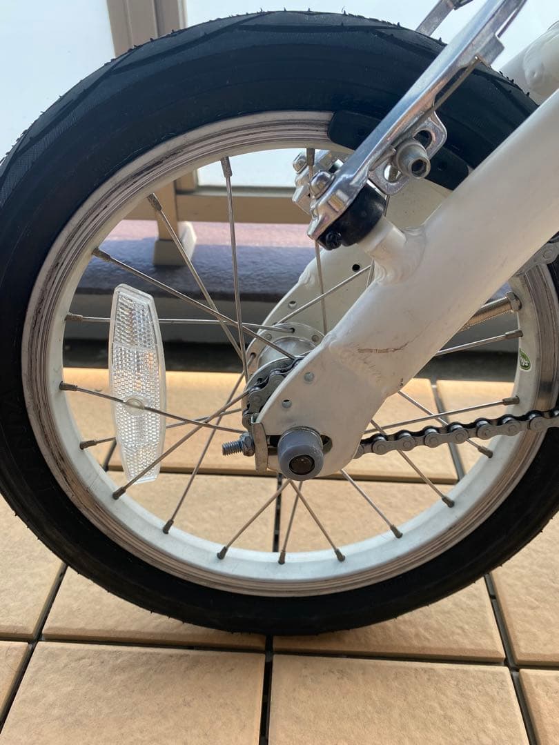 Fiat 折りたたみ自転車 ホワイト 小径車
