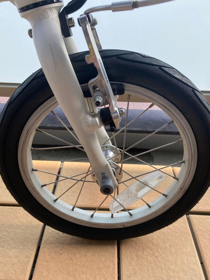 Fiat 折りたたみ自転車 ホワイト 小径車