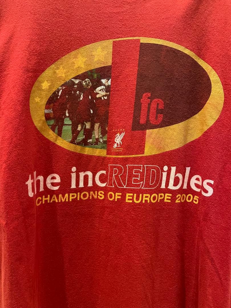 リヴァプールFC チャンピオンズ・オブ・ヨーロッパ 2005 TシャツXLサイズ