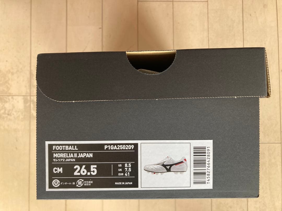 モレリア2ジャパン　クロスステッチ　白　26.5㎝　新品。