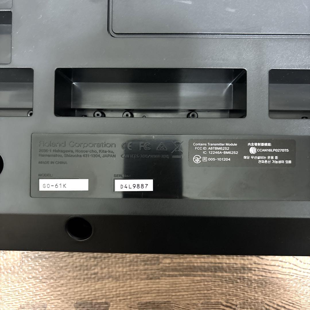【美品】 Roland GO:KEYS GO-61K ギグバッグ付き
