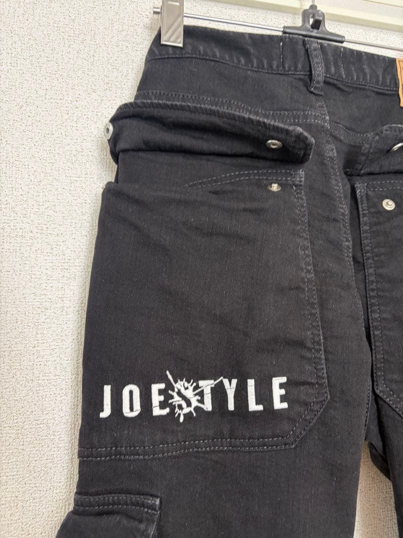 ザバックウォーター✖️JoestyleコラボBLACKカーゴパンツ 30インチ