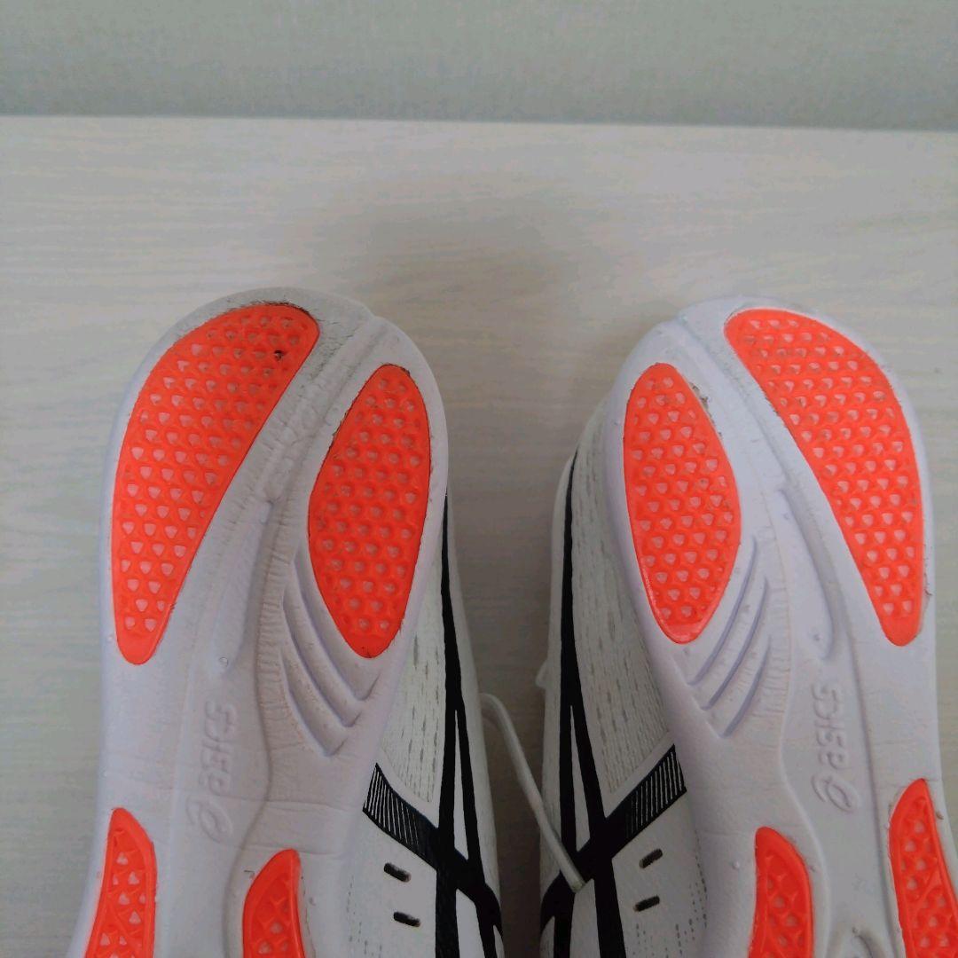 asics GUN LAP3 ホワイト/ブラック 23.0cm(5mmピン付き)