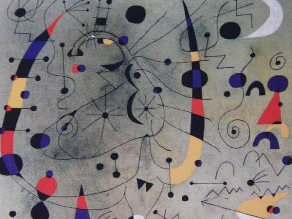 ジョアン・ミロ、ACROBATIC DANCERS、希少画集画、新品額装付