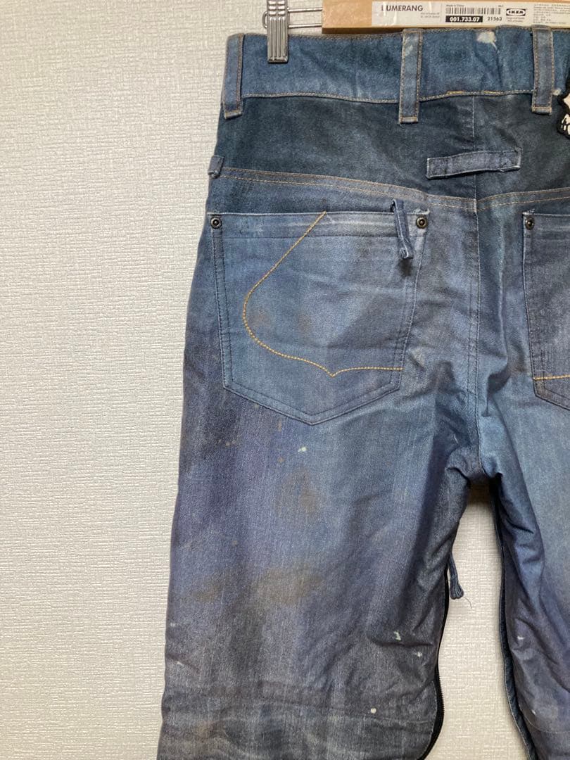 686 55 diesel コラボ　ダメージ加工　スノーボードパンツ　デニム