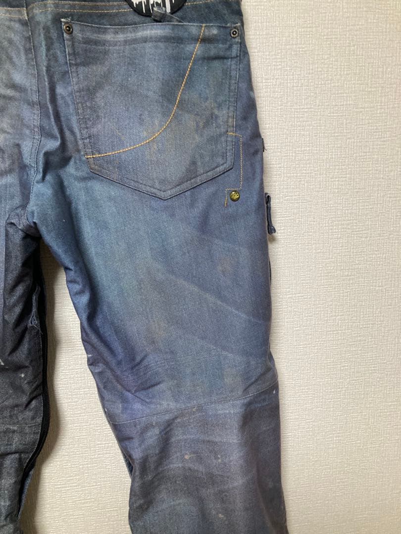 686 55 diesel コラボ　ダメージ加工　スノーボードパンツ　デニム