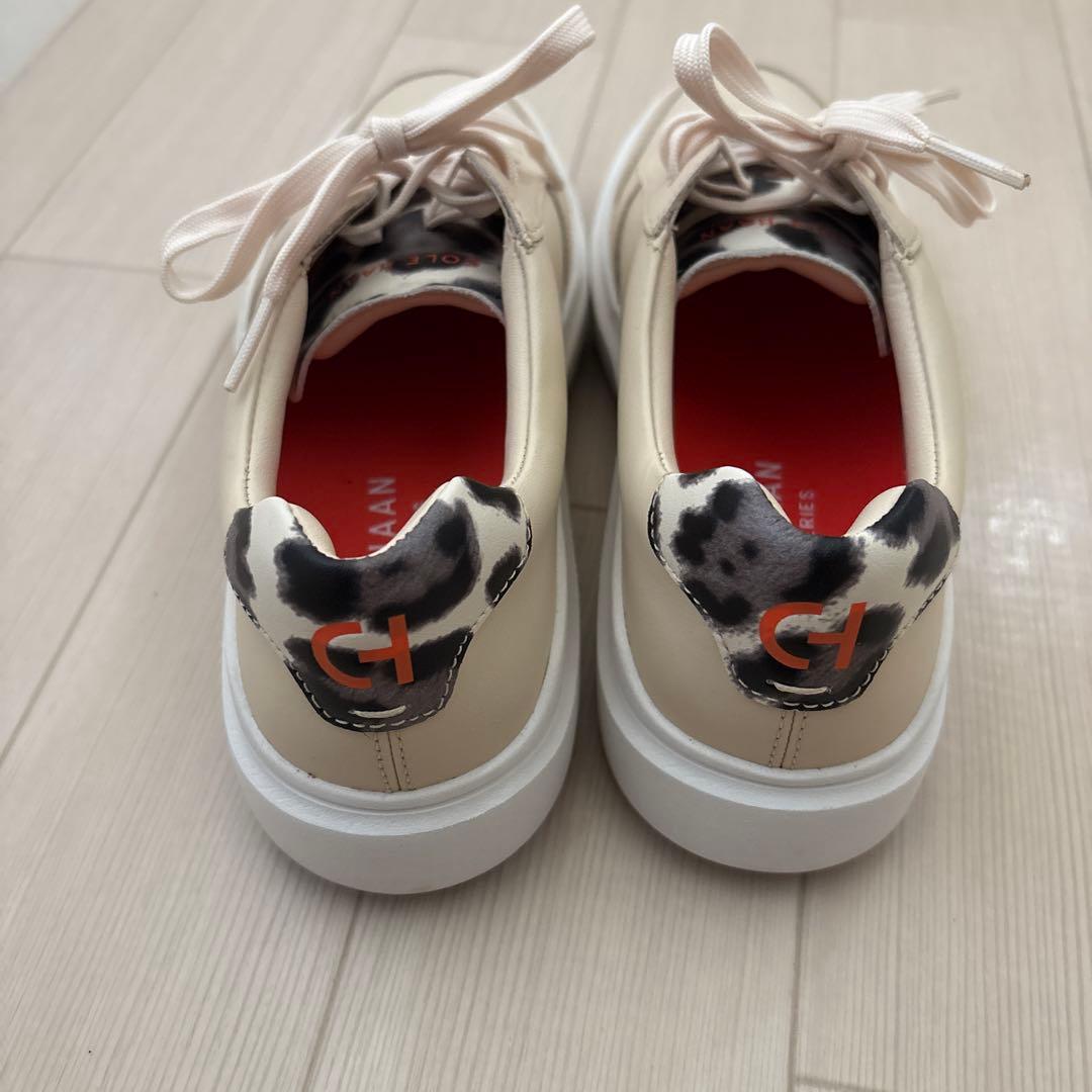 COLE HAAN GrandPro ベージュレザーシューズ