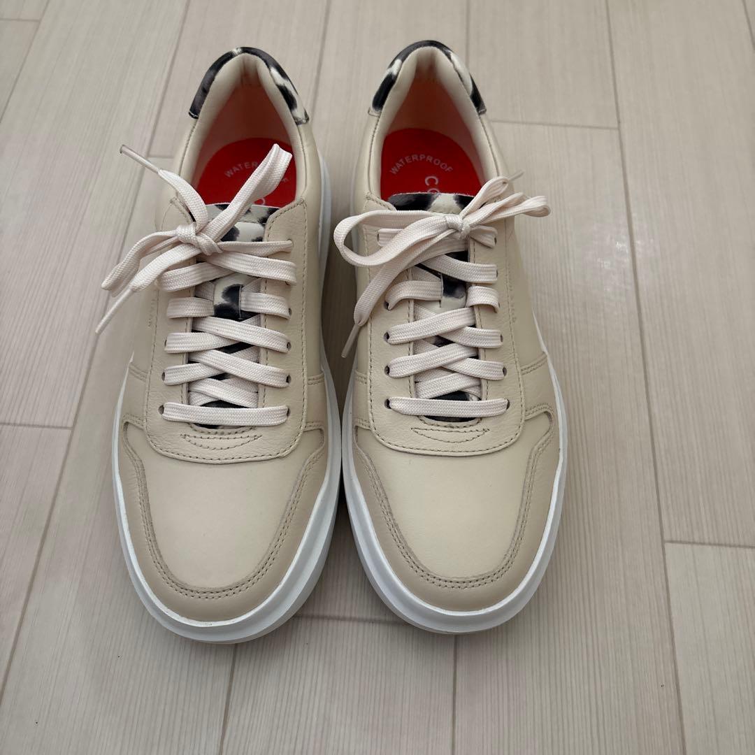 COLE HAAN GrandPro ベージュレザーシューズ