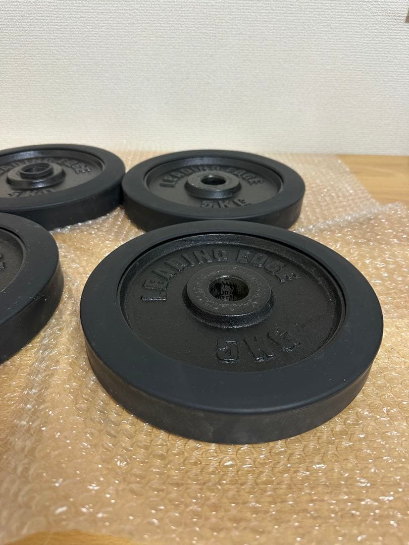 早い者勝ち　計20kg 5kg × 4枚 ダンベル プレート リーディングエッジ