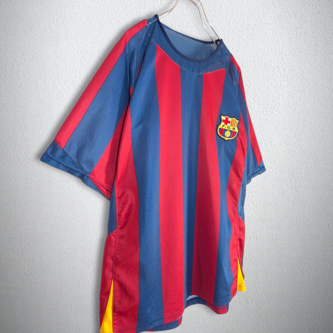 古着 サッカー ユニフォーム バルセロナ ストライプ メッシ ＃19