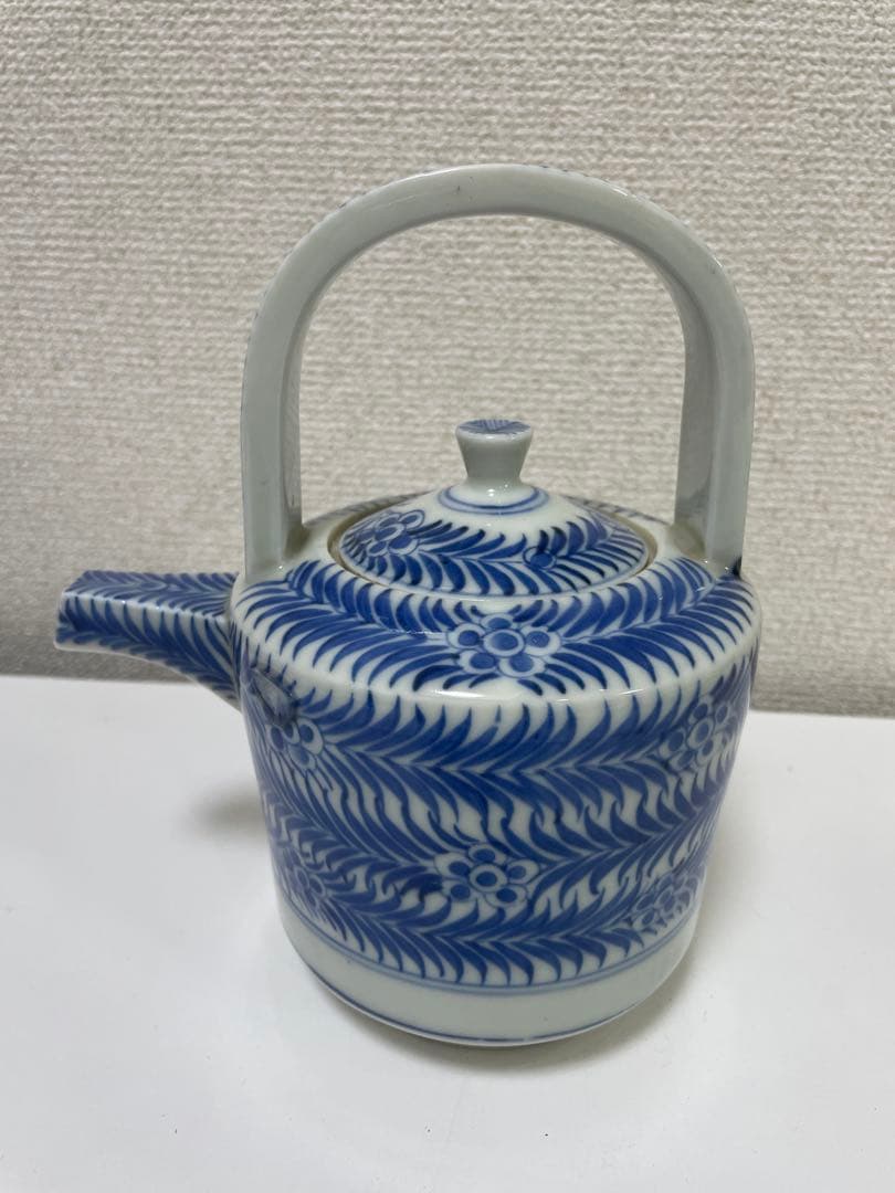 【現状品】染付 陶器 急須 湯呑み 大化年制 まとめ アンティーク レトロ