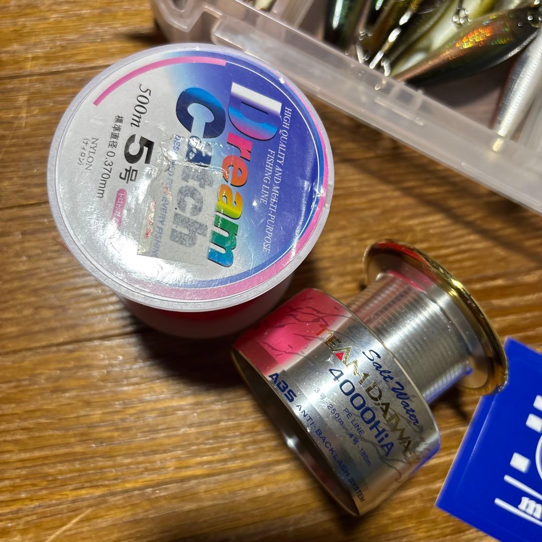 ね*こ様 ルアーセットとライン、スプール