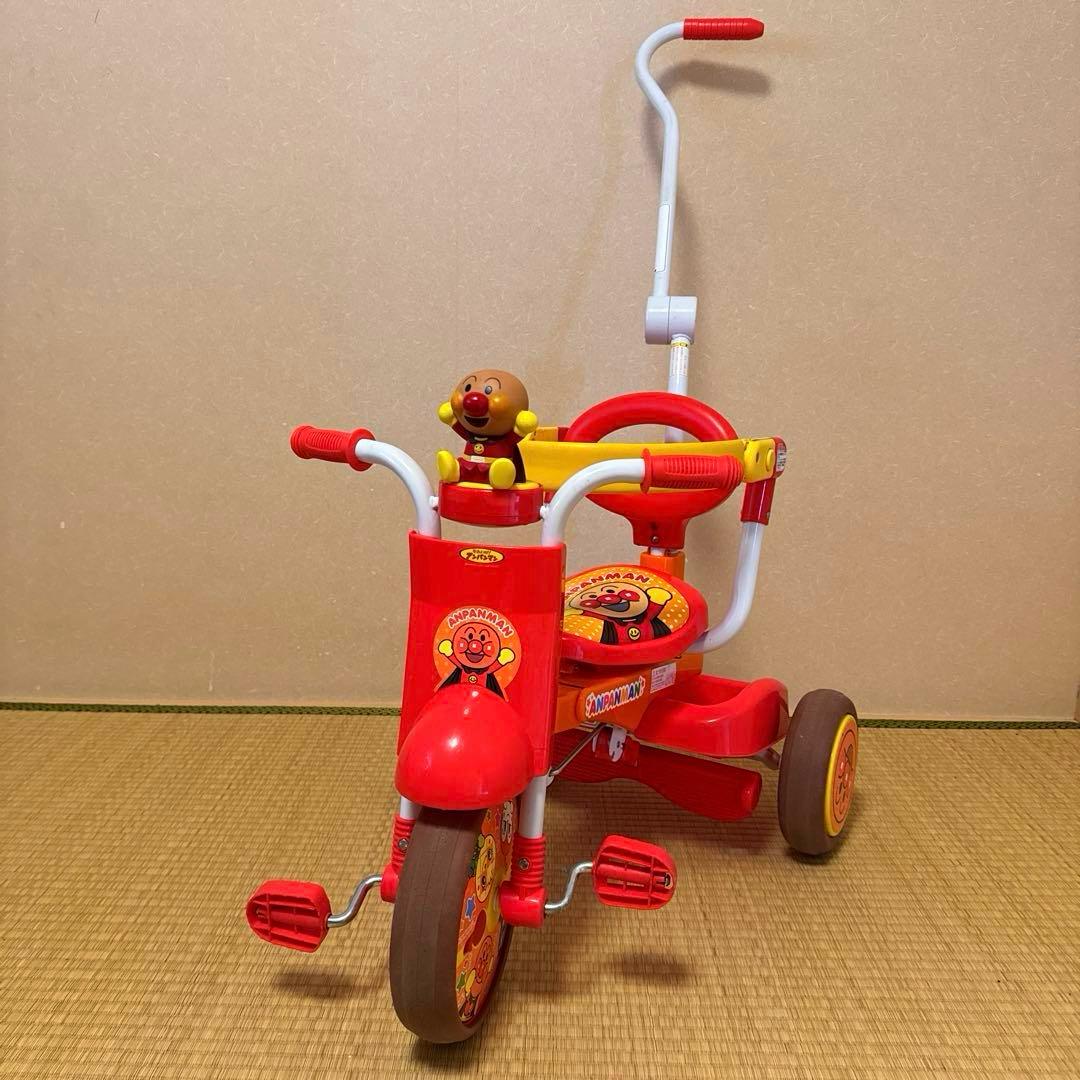 それいけ!アンパンマン 折りたたみ三輪車 オールインワンUP