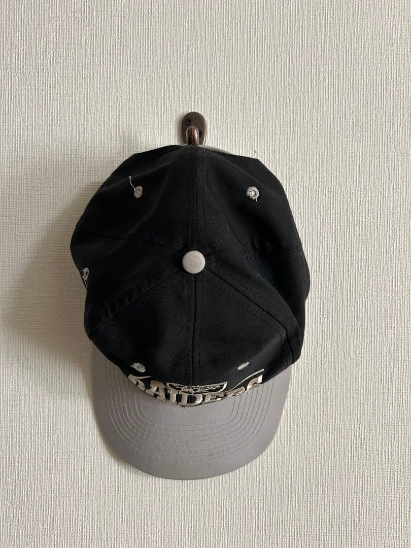 RAIDERS レイダース 90s スナップバックキャップ 黒/グレー ハルキ