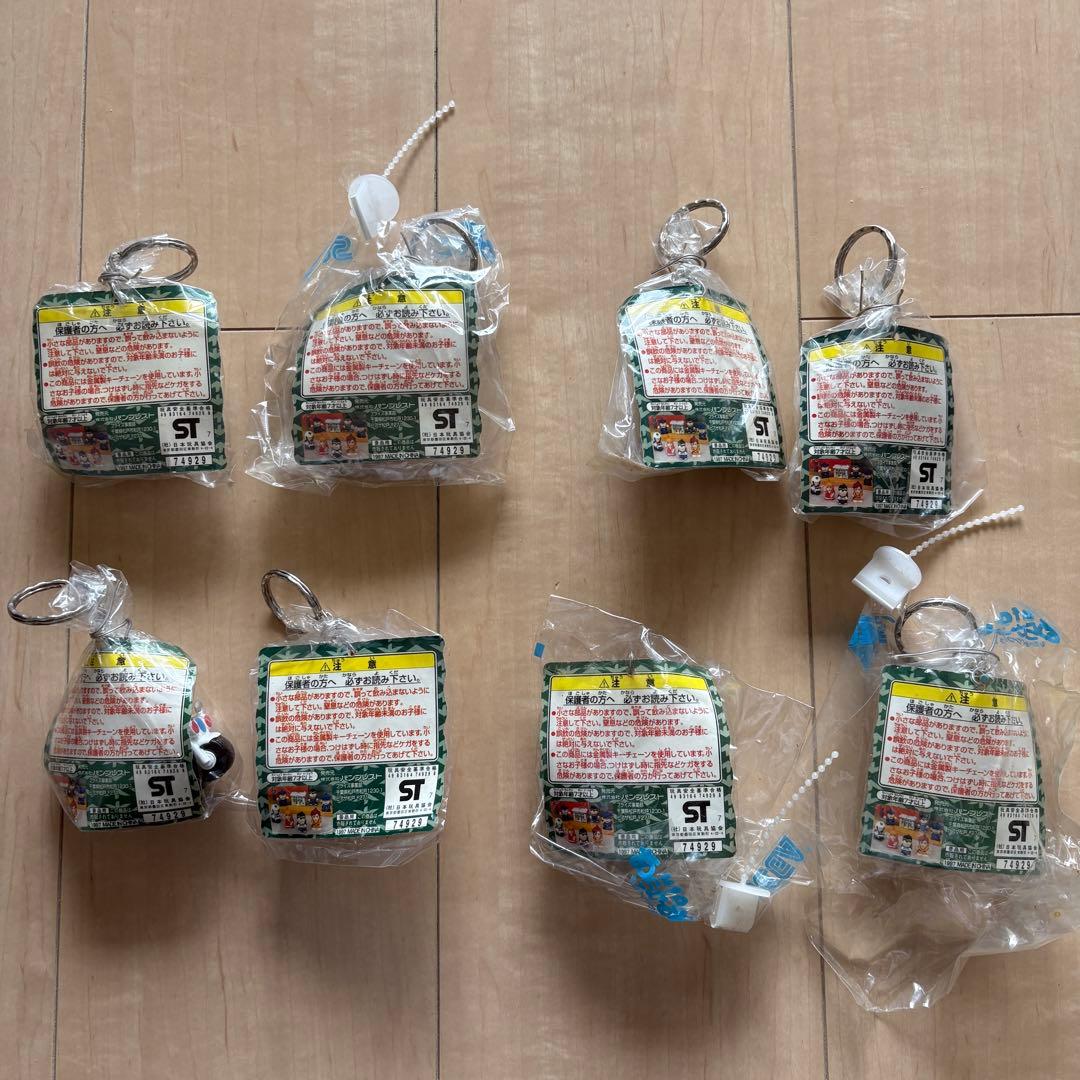 こち亀 キャラクター キーホルダー 8体セット 97年 ゲーセン ソフビ 未開封