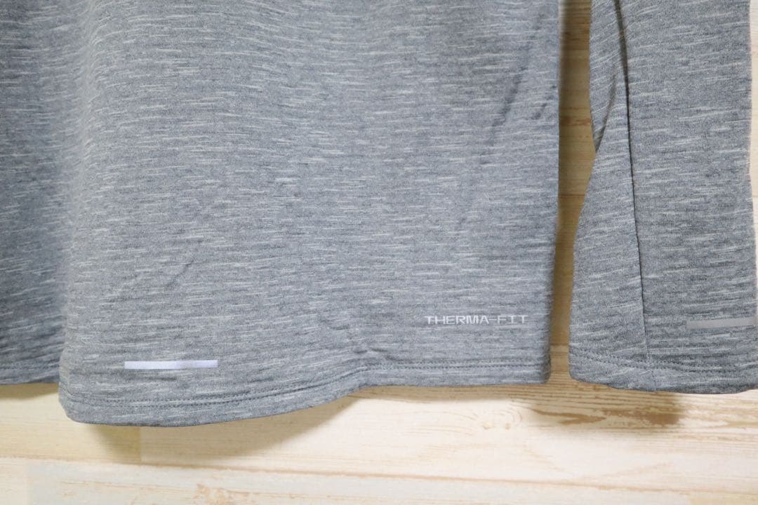 ナイキ　NIKE メンズ　ランニング ハーフジップ 長袖シャツ 裏起毛　冬用