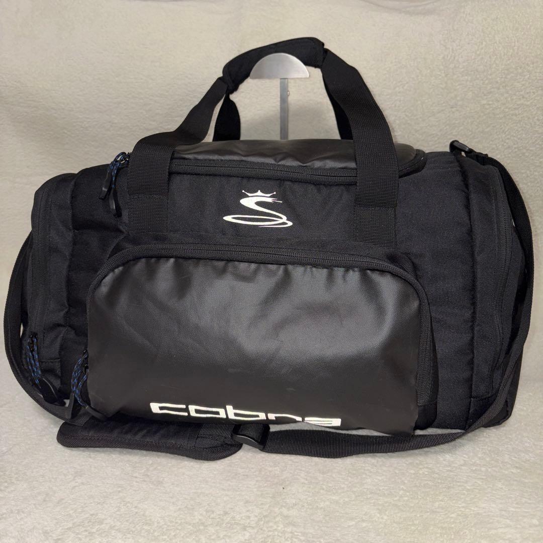 【美品】cobra コブラ ゴルフバッグ シューズ入れ　ボストンバッグ　黒