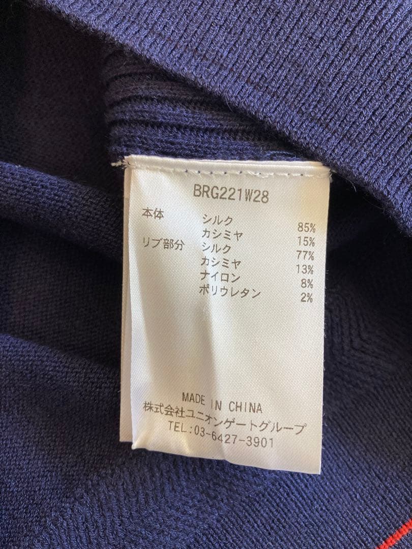 新品＊BRIEFING ブリーフィング カシミヤ ニット レディース ゴルフ 紺