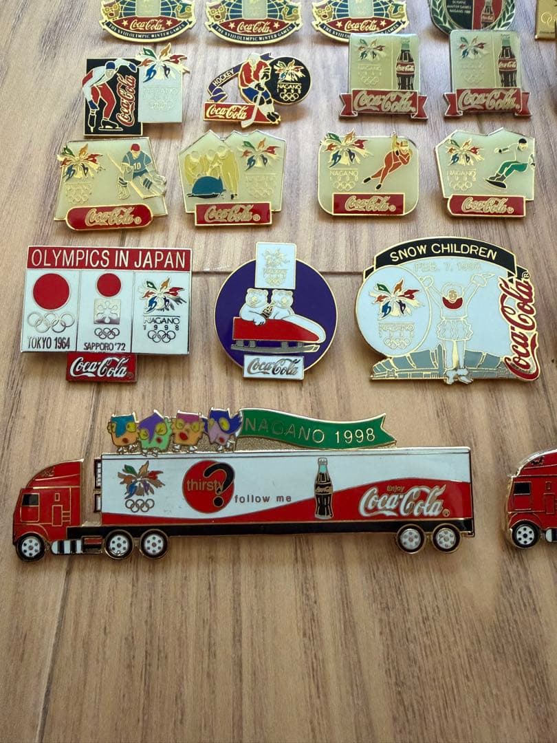 1998年　長野オリンピック　コカコーラピンバッジまとめ売り