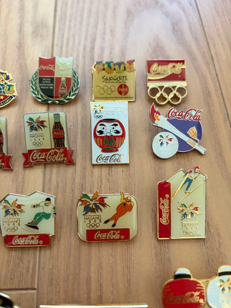 1998年　長野オリンピック　コカコーラピンバッジまとめ売り