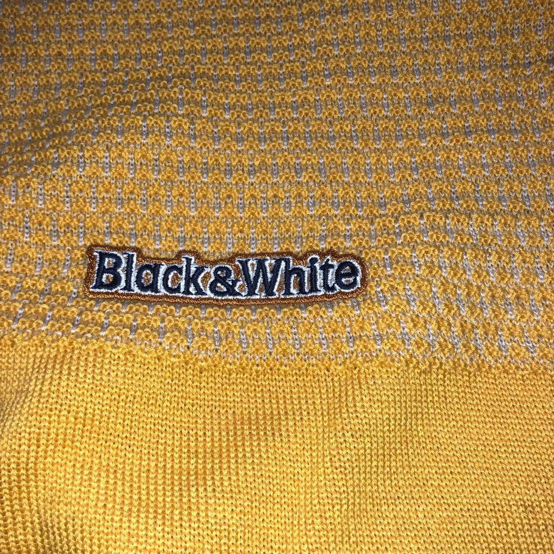 オシャレ 大人気 日本製 Black＆White クールネックセーター