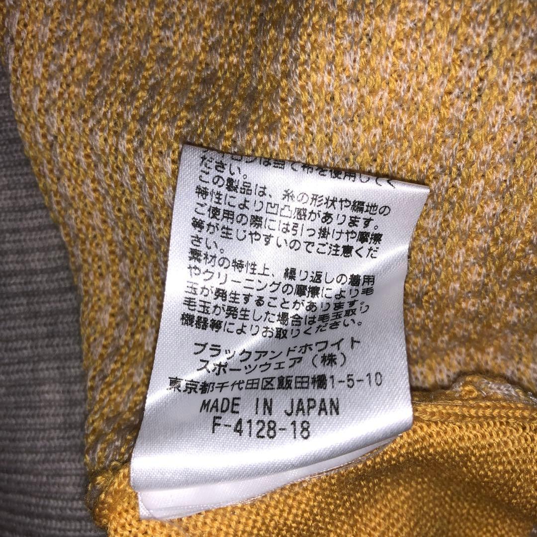 オシャレ 大人気 日本製 Black＆White クールネックセーター