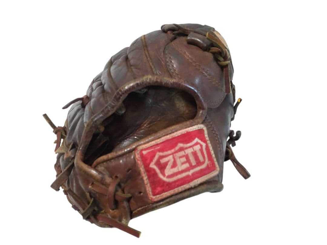 王冠 ZETT ビンテージ 硬式用 グローブ グラブ 茶色 焦げ茶 野球