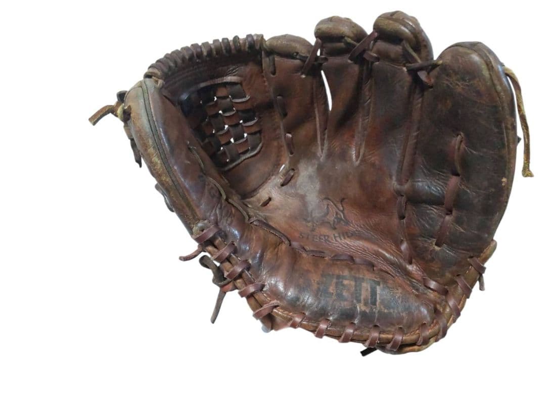 王冠 ZETT ビンテージ 硬式用 グローブ グラブ 茶色 焦げ茶 野球